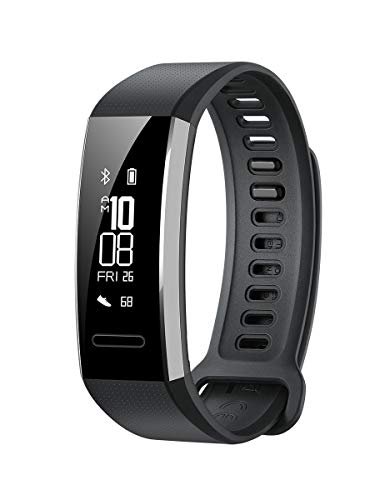 HUAWEI Band 2 Pro Fitness-Tracker (GPS, Bluetooth, Herzfrequenzmessung, wasserdicht bis 5 ATM) schwarz