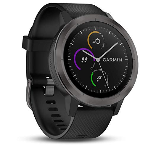 Garmin vívoactive 3 GPS-Fitness-Smartwatch - vorinstallierte Sport-Apps, kontaktloses Bezahlen mit  Pay, Gunmetal