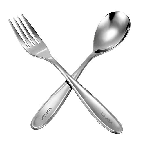 Lixada Titanium Löffel Gabel Besteck Set für Camping
