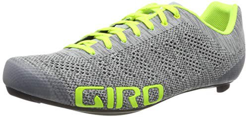 Giro Herren Empire E70 Knit Road Radsportschuhe - Rennrad, Mehrfarbig (Grey Heather/Highlight 000), 43 EU