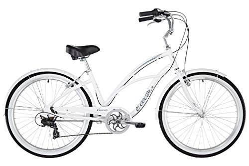 ELECTRA Damen Fahrrad Cruiser Lux 7D Beachcruiser, Weiß, 7 Gang, 26", 539856