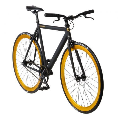 bonvelo Singlespeed Fixie Fahrrad Blizz Heart of Gold (Small / 50cm für Körpergrößen von 151cm bis 161cm)