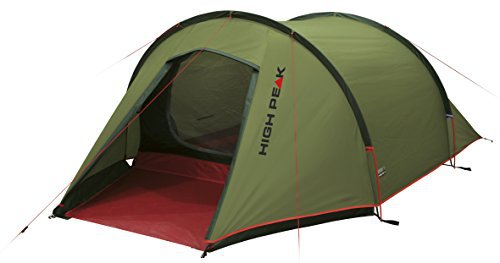 High Peak Leichtgewicht Zelt Kite 2, Campingzelt mit Vorbau, Trekkingzelt für 2 Personen, Tunnelzelt nur 2,8 kg, Dauerventilation, 3000 mm wasserdicht, Wetterschutz Eingang, kleines Packmaß