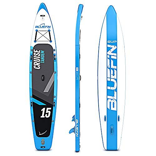 Bluefin SUP Bluefin Cruise SUP Board Set | Aufblasbares Stand Up Paddle Board | 6 Zoll Dick | Fiberglas Paddel | Kajak Sitz | Komplettes Zubehör