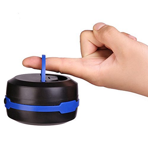 Kingnew LED Campinglampe faltbar Camping Zelt Laterne mit 3 Leuchtfunktionen zum Aufhängen oder Aufstellen für Camping, Nachtfischen,Jagen-Blau