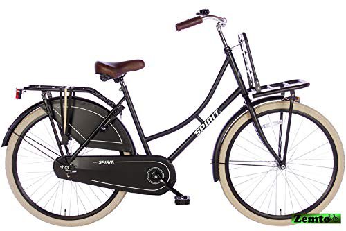 Spirit Hollandrad Omafiets Schwarz matt 26 Zoll