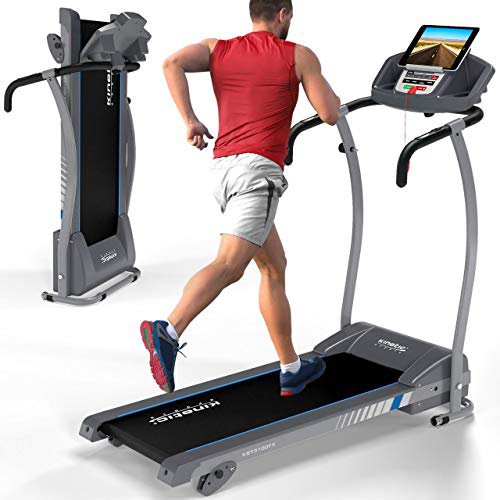Kinetic Sports KST3100FX Laufband 1100 Watt leiser Elektromotor 12 Programme, GEH- und Lauftraining, Tablethalterung, stufenlos einstellbar bis 12 km/h, klappbar