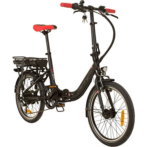 REMINGTON City Folder 20 Zoll Faltrad E-Bike Klapprad Pedelec StVZO Elektrofaltrad, Farbe:Schwarz