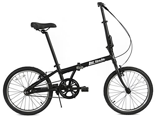 FabricBike Klappfahrrad, Alu-Rahmen, Single Speed, 3 Farben (Fully Matte Black)