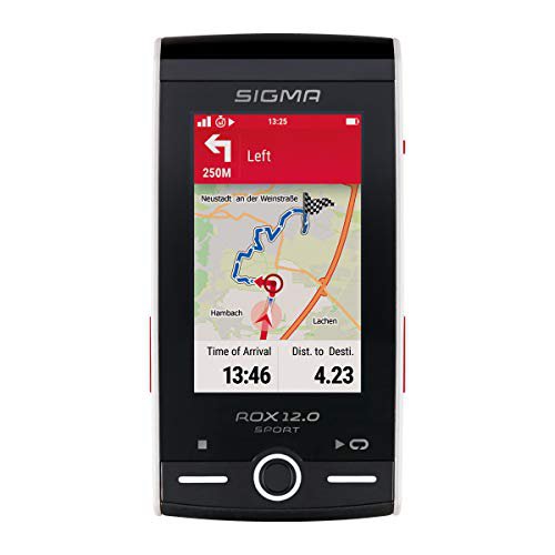 Sigma Sport SIGMA SPORT ROX 12.0, GPS Fahrradcomputer mit Kartennavigation und Farbdisplay, Weiß