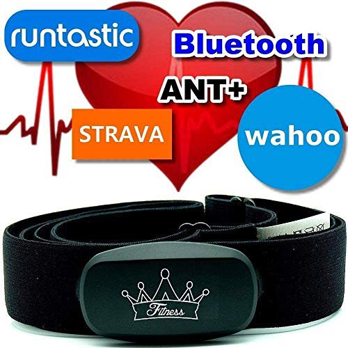 Berry King Heartbeat ANT+ & Bluetooth für Garmin Wahoo Polar RUNTASTIC Strava ENDOMONDO Tomtom Apple iPhone Brustgurt Herzfrequenzmesser HRM Sensor (Heartbeat)
