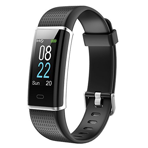 YAMAY Fitness Armband,Wasserdicht IP68 Fitness Tracker mit Pulsmesser 0,96 Zoll Farbbildschirm Aktivitätstracker Fitness Uhr Smartwatch Pulsuhren fitnessarmband Schrittzähler Uhr für Damen Herren