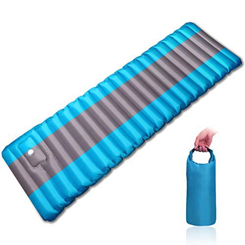 upstartech Aufblasbare Isomatte Camping Isomatte Aufblasbare Luftmatratze Camping Matratze Schlafmatte für Camping Reisen Backpacking Reisen Strand Outdoor Wandern Strand Zelt Schlafsack by (Blau)