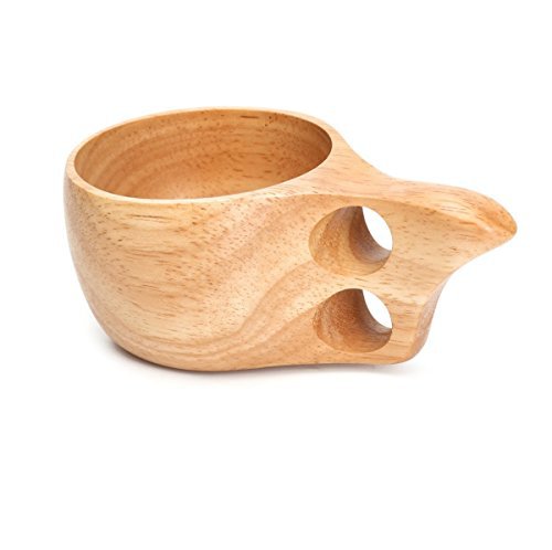 Kitchnexus Tragbar Holz Tasse Trinkbecher Camping Reise Becher Holzkrug Umweltfreundlich 150ml/200ml/270ml
