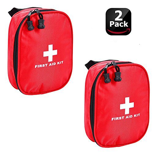 Aranticy Erste Hilfe Set, 2 Stück Leer Erste-Hilfe-Koffer Nylon First Aid Pouch Bag Wasserdicht Notfalltasche Medizinisch Tasche Klein kompakt Perfekt für Haus Auto Camping Reisen im Freien