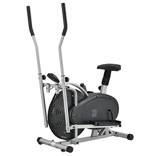 ArtSport 2in1 Crosstrainer & Ergometer | Computer LCD Display Sitz Schwungrad | Heimtrainer Hometrainer Ellipsentrainer Fahrrad Fitnessgerät Stepper Fitness