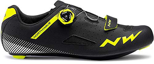 Northwave Core Plus Rennrad Fahrrad Schuhe schwarz/gelb 2019: Größe: 45