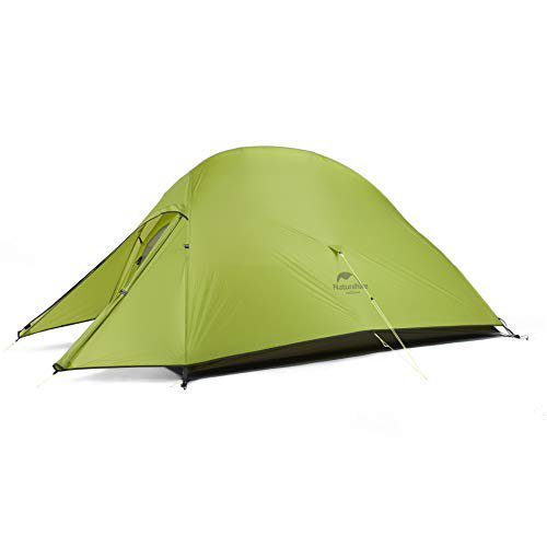 Naturehike Cloud-up 2 Upgrade Ultraleichte Zelte Doppelten 2 Personen Zelt 3-4 Saison für Camping Wandern (20D Hellgrün Upgrade)