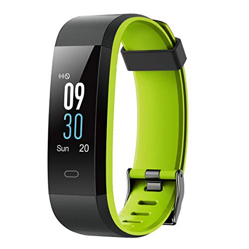 CHEREEKI Fitness Armband mit Pulsmesser, Smartwatch IP68 Wasserdicht Fitness Tracker Aktivitätstracker Pulsuhren Schrittzähler Uhr Smart Watch 14 Trainingsmodi 0,96 Zoll Farbbildschirm SMS Nachrichten