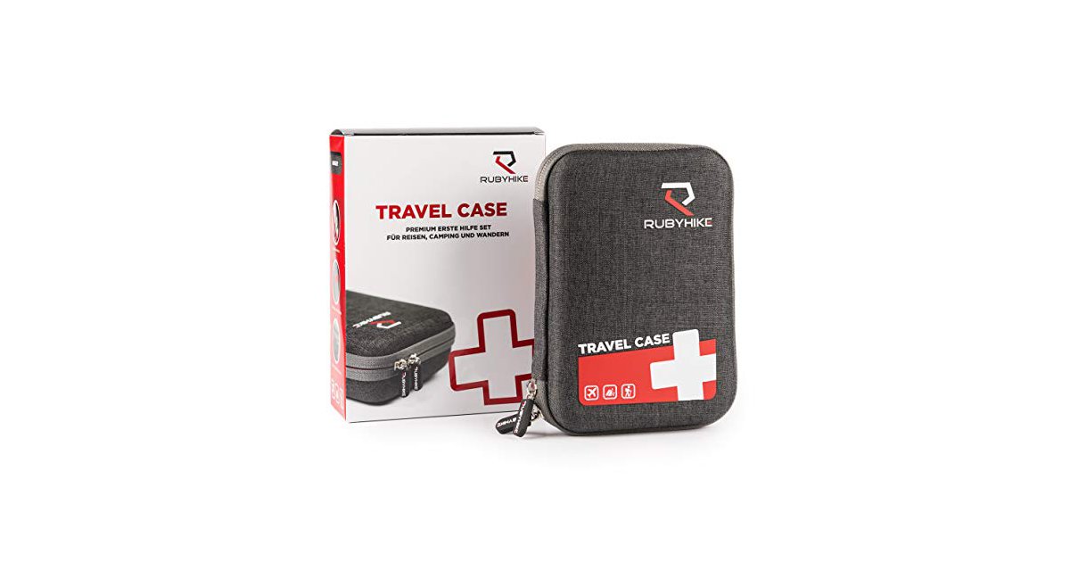 first aid kit fahrrad rote blechdose