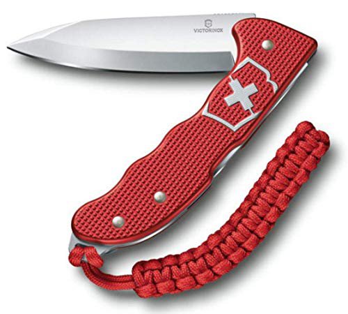 Victorinox Taschenmesser Hunter Pro Alox, Scharf, Extra starke Feststellklinge, Gürtel-Clip, Rot