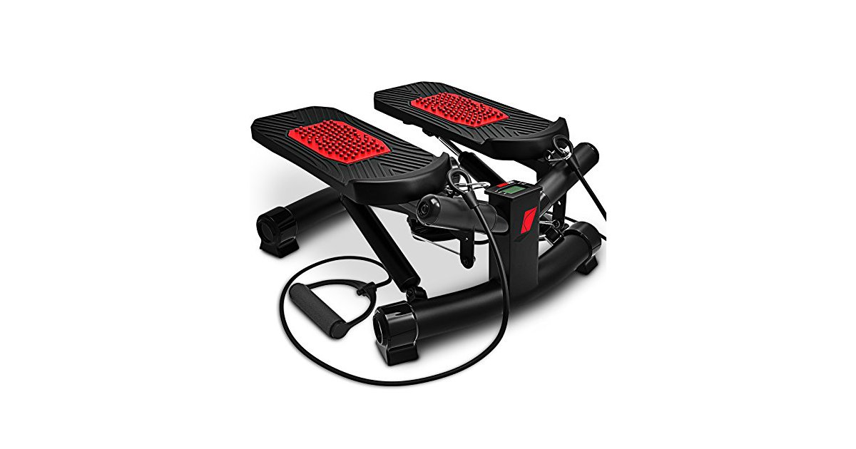 Sportstech 2in1 Twister Stepper mit Power Ropes STX300