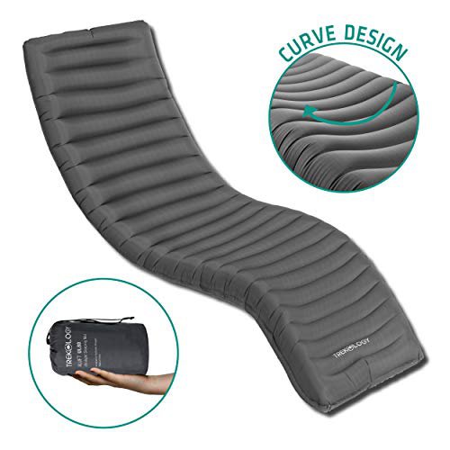 TREKOLOGY Isomatte aufblasbar, Sleeping Pad, Camping Luftmatratze - UL80 aufblasbare Isomatte Camping Isomatte Isomatte Ultraleicht, Isomatte leicht kleines Packmaß für einen erholsamen Schlaf