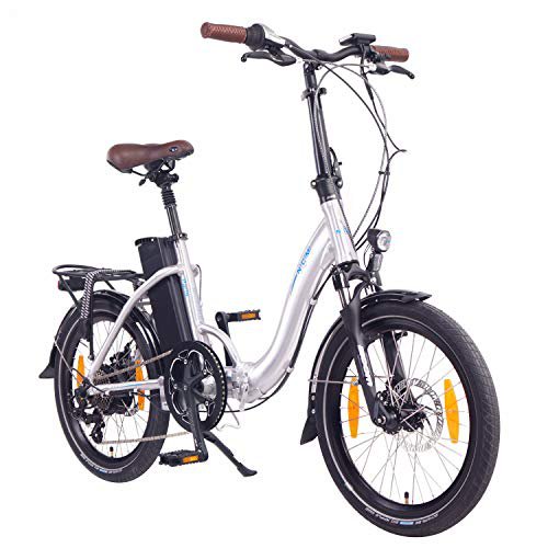 NCM Paris E-Bike, E-Faltrad, 250W, 36V 15Ah • 540Wh Akku, 20” Zoll (15Ah Silber)