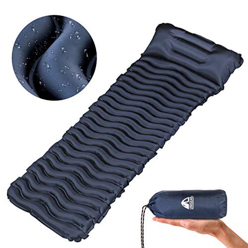 Unigear Camping Isomatte Kleines Packmaß, Aufblasbare Luftmatratze Camping, Schlafmatte für Outdoor, Ultraleicht Feuchtigkeitsbeständig Wasserdicht und rutschfest, MEHRWEG