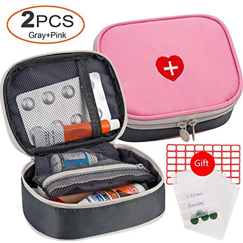LouiseEvel215 Mini Outdoor Verbandskasten Tasche Reise Tragbare Medizin Paket Notfall Kit Taschen Pille Aufbewahrungstasche Kleine Organizer 
