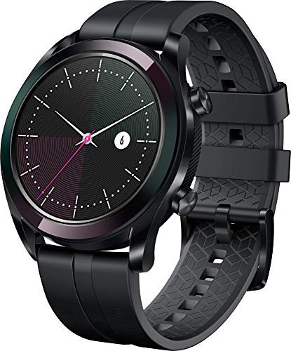 HUAWEI Huawei Watch GT Elegant Smartwatch (42 mm Amoled Touchscreen, GPS, Fitness Tracker, Herzfrequenzmessung, 5 ATM wasserdicht) Schwarz