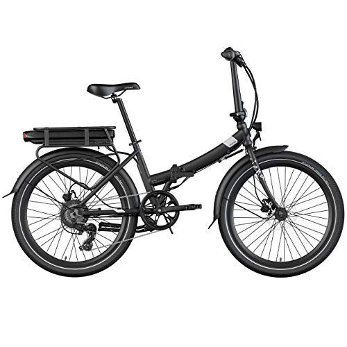 LEGEND EBIKES Legend eBikes Unisex – Erwachsene Siena Elektro Faltrad, Onyx Schwarz, 36V 14Ah 504Wh Akku