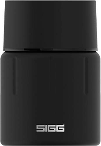 Sigg Unisex-Adult Gemstone Food Jar Obsidian 0.5 L, matt Black, 0,50