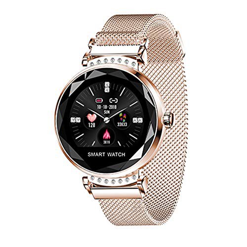 QIANRUNHE H2 Smartwatch Mode Damen Armband Pedometer, Fitness Pulsmesser Smart Armband Tracker, Frauen Blutdruck Sport Smart Armband