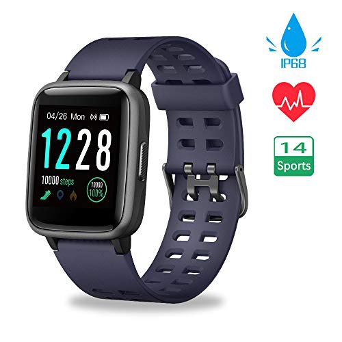 Vicsainteck 【Neueste Modell】 Smartwatch, Fitness Armband Voller Touch Screen IP68 Wasserdicht Smart Watch Fitness Uhr Sportuhr, Damen Herren Schrittzähler Pulsuhren Schlafmonitor Fitness Tracker für Android iOS