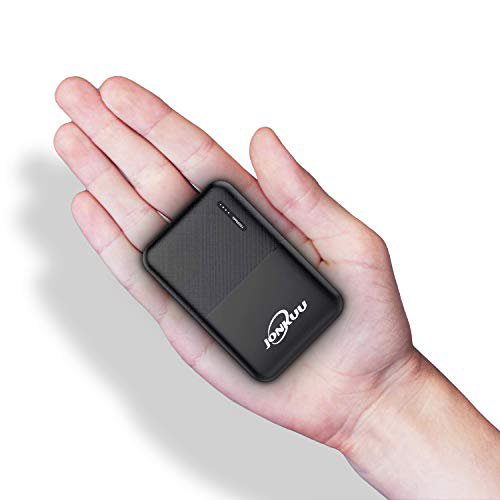 JONKUU Handy Powerbank 10000mAh Mini Externer Akku Portable Phone Charger Tragbares Ladegerät Dual USB 2.4A Ports und Type c Eingang Technologie für iPhone iPad pro Samsung Galaxy Nintendo Switch Weitere