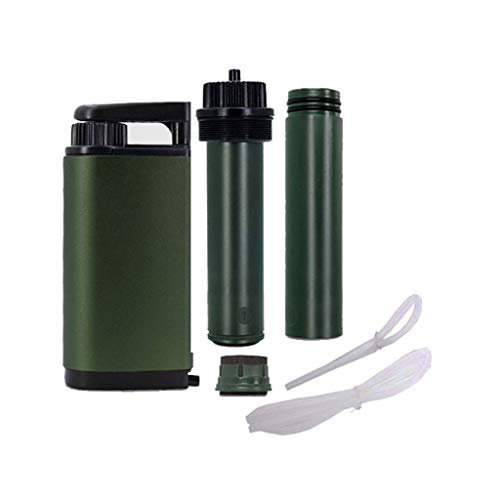 WPCBAA Outdoor-Wasserfilter Hohe Filterrate Virus und Schwermetall getestet 0,01 Portable bis zu 3000 Liter für die Erholung Wandern Camping Notfall