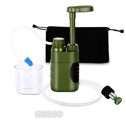 Lixada WasserFilter Stroh Wasser Filtration System Wasser Luftreiniger zum Familie Bereitschaft Camping Wandern