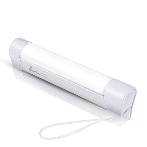 Olliwon LED Campinglampe mit Magnet 4000mAh Powerbank 20 LEDs Werkstattlampen 4 Helligkeiten Dimmbar Camping Laterne für Stromausfällen, Wandern, Camping, Reparaturen usw.