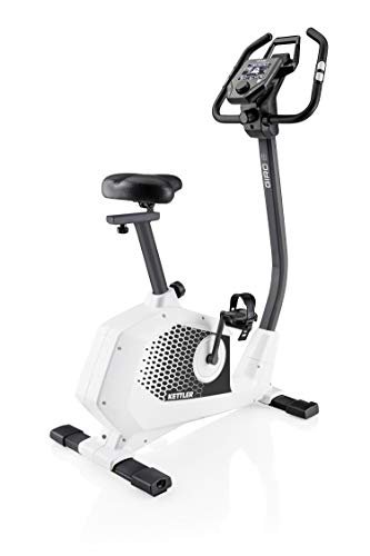 Kettler Unisex – Erwachsene Ergometer Giro E E-250 Watt Spitzenleistung-8 KG Schwungmasse-Inkl. Bluetooth Schnittstelle-Tablethalterung für Trainingsentertainment-07689-510, Weiß/Schwarz, One Size