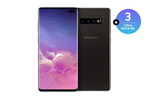 Samsung Galaxy S10+ Smartphone (16.3cm (6.4 Zoll) 512 GB interner Speicher, 8 GB RAM, Dual SIM, Android, Ceramic Black) inkl. 36 Monate Herstellergarantie [Exklusiv bei Amazon] Deutsche Version