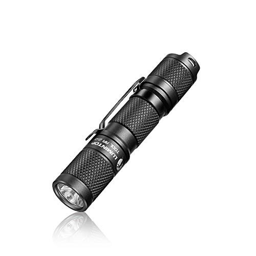 LUMINTOP LED Taschenlampe Superhell 650 lm  TOOL AA Kleine Handlampe mit Cree XPL LED 5 Modi IP68 Wasserdicht 1 AA/14500 Batterie Betrieben Lampe für Alltag Outdoor Camping Wandern Notfall (Schwarz)