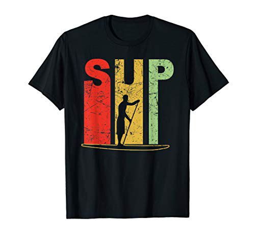 Stand Up Paddle SUP Shirt Board Stand Up Paddling T-Shirt SUP Paddle Board Surfen Surfer T-Shirt