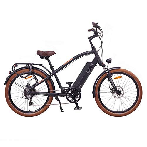 NCM Miami 26" Cruiser Retro Look E-Bike 48V 16Ah 768Wh Akku, matt schwarz