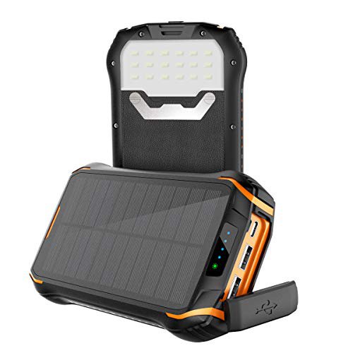 Solar Powerbank 26800mAh Outdoor - PD15W Mit LED Taschenlampe