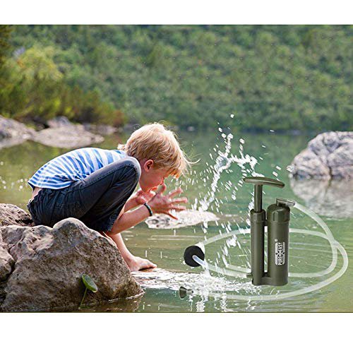 POSPORT Mini Wasserfilter Wasser Filter Set 2000L, Entfernt Bakterien und  Protozoen für Outdoor Camping Wasseraufbereitung