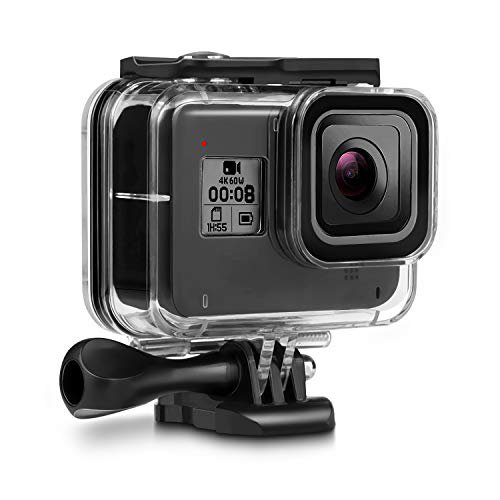 Deyard 60M Unterwassergehäuse für die GoPro Hero 8 Black Unterwassergehäuse für GoPro Action-Kamera mit Schnellverschluss und Flügelschraube