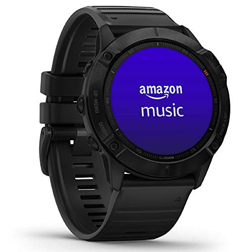 Garmin fenix 6X PRO - GPS-Multisport-Smartwatch mit Sport-Apps, 1,4" Display und Herzfrequenzmessung am Handgelenk. Musikplayer, Karten, WLAN und  Pay. Wasserdicht bis 10 ATM, bis 21 Tage Akku