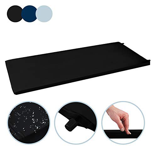 Hengda Selbstaufblasende Isomatte Ultraleichter Camping Isomatte Wasserdicht Selbstaufblasende Luftmatratze Camping Isomatte 200 * 66 * 10CM Schwarz