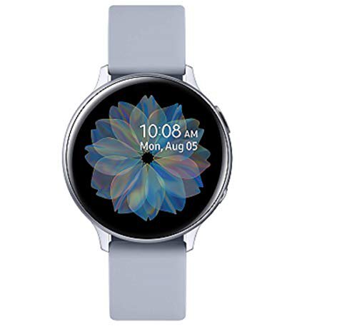 Samsung Galaxy Watch Active2 Explorer Edition, Fitnesstracker aus Aluminium, großes Display, ausdauernder Akku, wassergeschützt, 40 mm, inklusive 2x araree , Silber